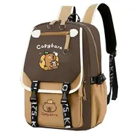 Kawaii Capybara Computer Backpack College School Casual Daypack Teens Bag Large Capacity Adjustable Strap Schoolbag For Gifts 2