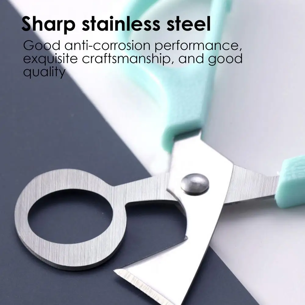 Description Picture 5 of itemStainless Steel Quail Egg Shell Opener With Handle Eggshell Shears Bird Egg Scissors Opening Divider Kitchen Cooking Tools