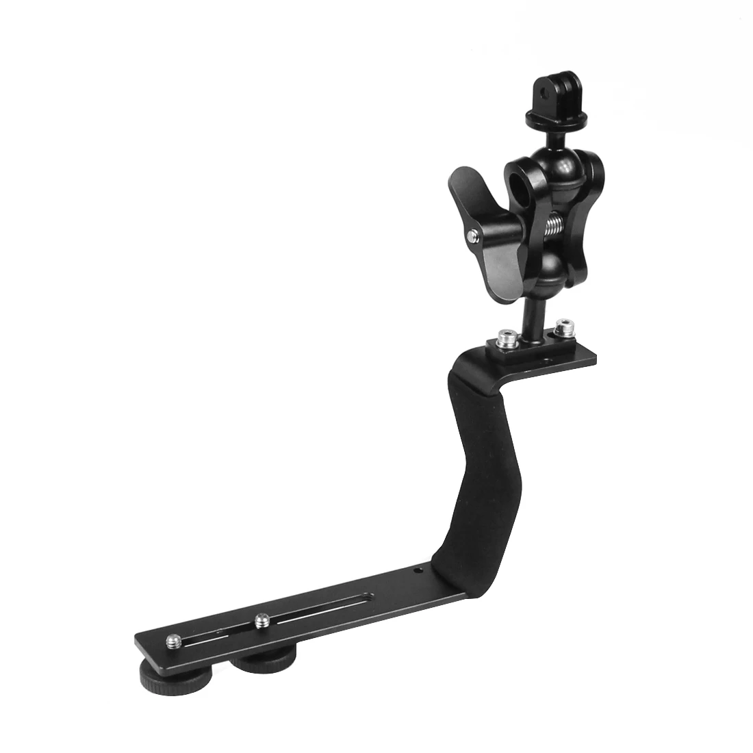 Aluminum Alloy Diving Bracket Z Type Single Handle With Base Adapter for Underw
