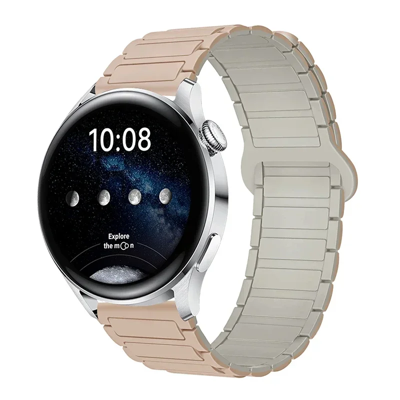 Magnetic Loop Silicone Bracelet Watch Strap - 22mm