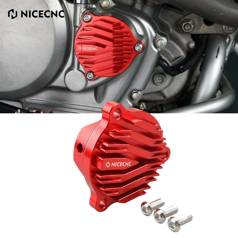

NiceCNC Motocross Oil Filter Cover Protector With O-ring For Honda XR650L 1993-2022 Heat Sink Design Aluminum XR650L Accessories