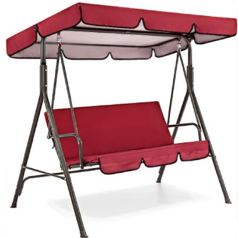 3-Seat Swing Seat and Ceiling Cover Garden Swing Hammock Tent Waterproof UV Protection Courtyard Cover (not include swing) swing cover