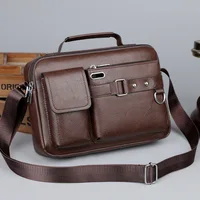 Sac à bandoulière convertible imperméable de grande capacité de style rétro HOMEFISH pour hommes 4