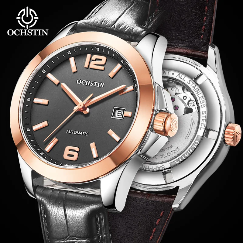 OCHSTIN new 2024city urban series personality trend automatic mechanical movement waterproof watch men's mechanical watches