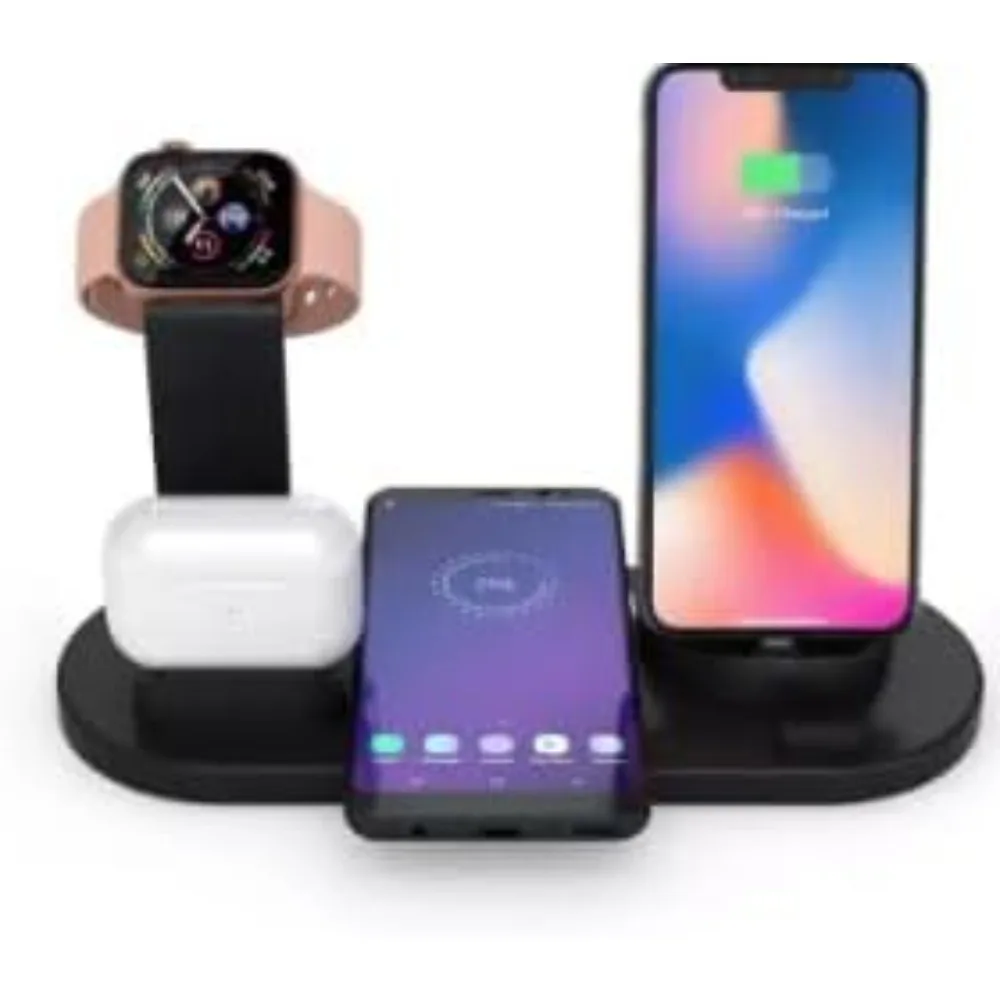 Wireless Charger 7 in 1 Fast Charging Dock for iPhone 16/15/1413/12/11 Pro Max/ Samsung Airpods 3/2/ Pro Apple Watch Ultra 8 7 6