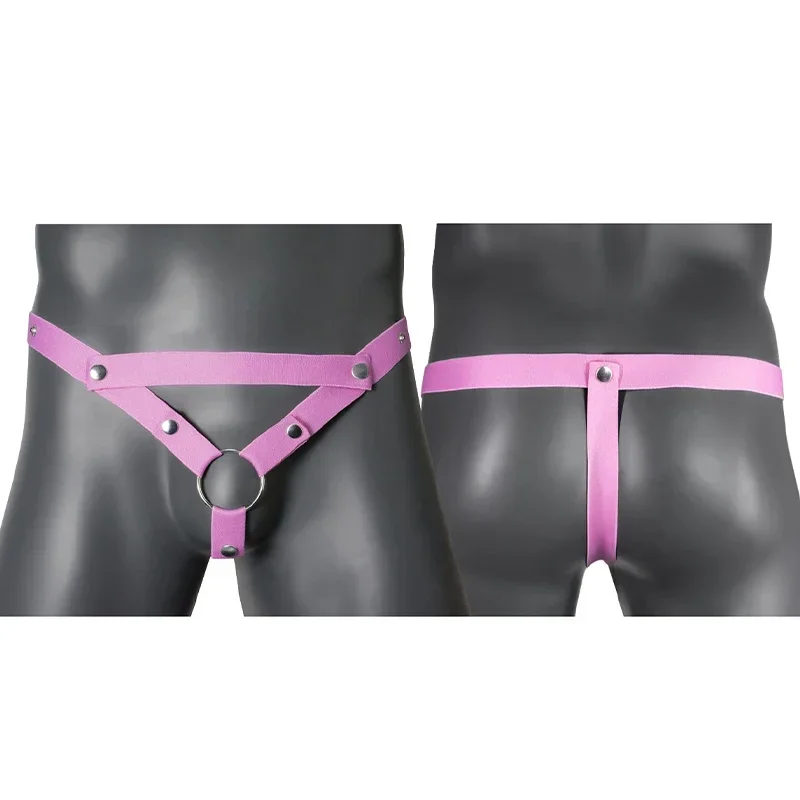 Chastity Cage Auxiliary Strap Stretchy Belt Erection Aid Fitted Stretchy Lingerie Adult Toys Cock Ring Stainless Steel Chastity