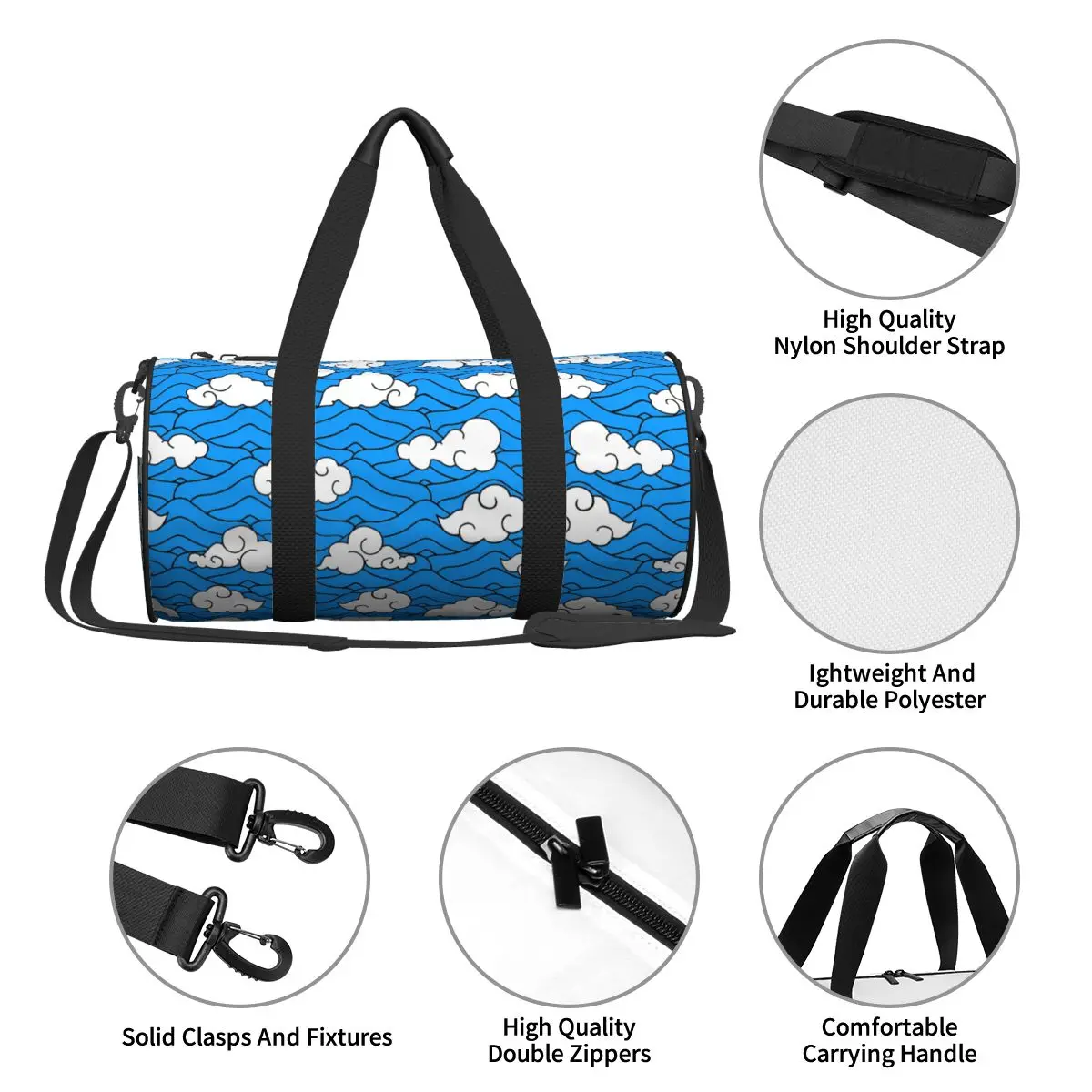 Anime Could Gym Bag Men Devil Training Sports Bags Men Custom Large Novelty Fitness Bag Oxford Handbags 4