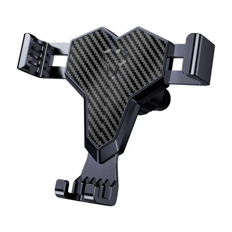 

Universal Car Phone Bracket Carbon Fiber 360 ° Rotation Vertical Adaptive Clip Telescopic Spring Adjustable Phone Holder Stand
