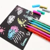 Set of 6 Wine Markers- Wine Glass Pen - Vibrant Colors - Wine Glass Charms – Write on any glassware -Permanent 2
