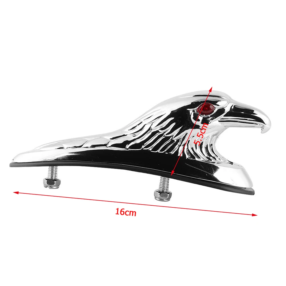 Motorcycle Mudguard Universal Tire Front Fender Mudguard Ornament Eagle Head Statue Chrome Motorcycle Accessories