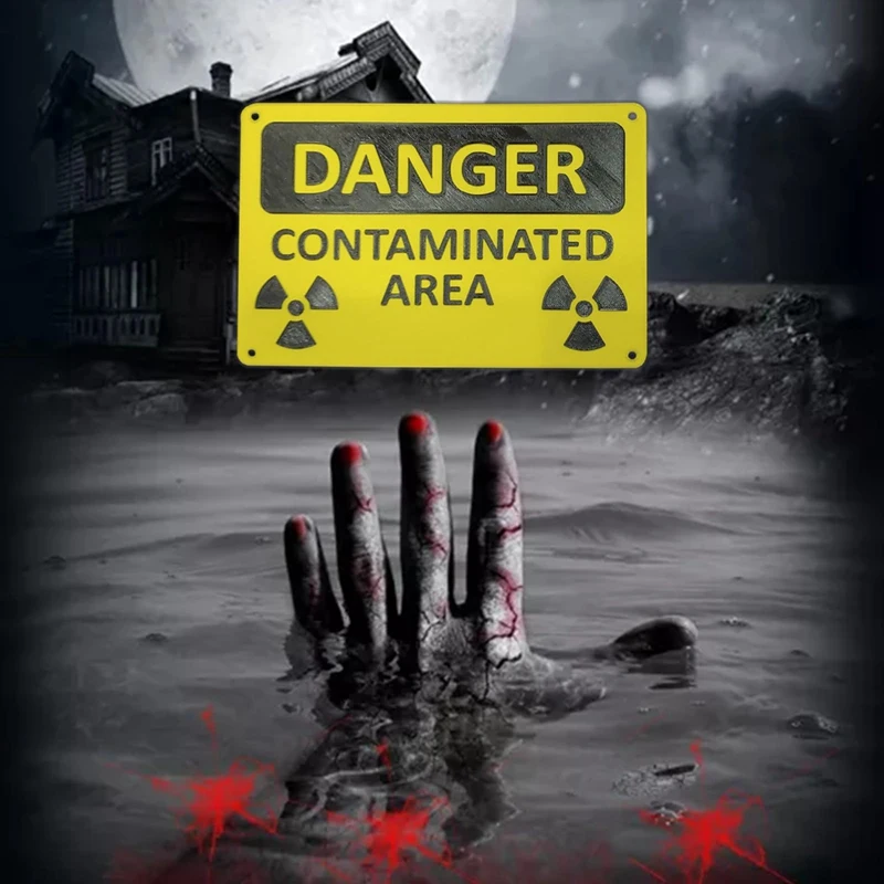 

1 Piece High Visibility Metal Patches Nuclear Radiation Warning Sign Effectively Identify Hazards