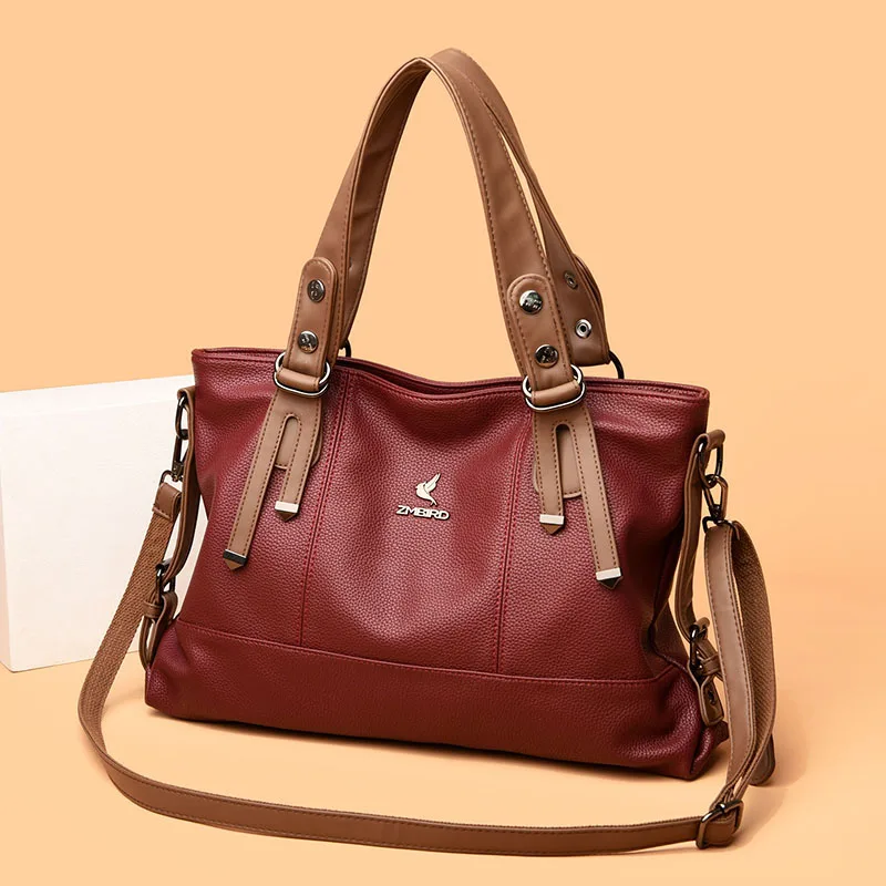 High Quality Soft Leather Handbags Designer Retro Crossbody Bags for Women Large Capacity Ladies Shoulder Messenger Bag_voghion.com