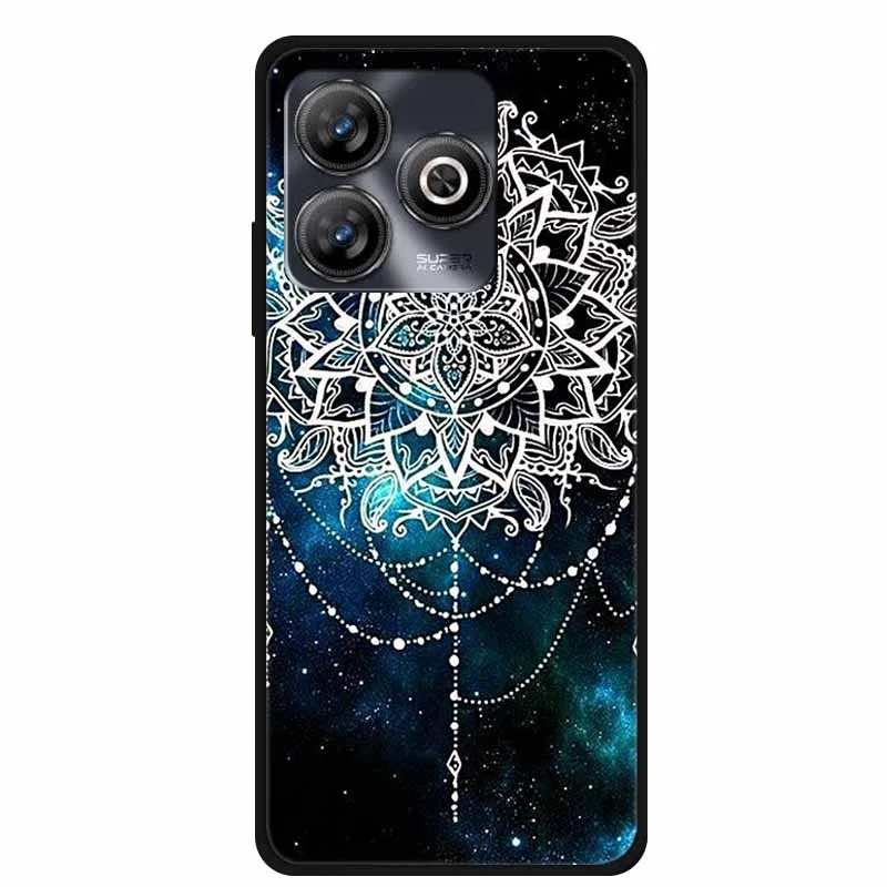 Fashion Painted Soft TPU Silicone Black Back Cover Case