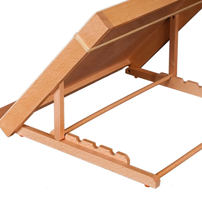 Desktop Beech Wood Stand For Drawing Board A2 A3 A4 A7 Painting Frame Folding Painting Sketch Easel For Outdoor Steching