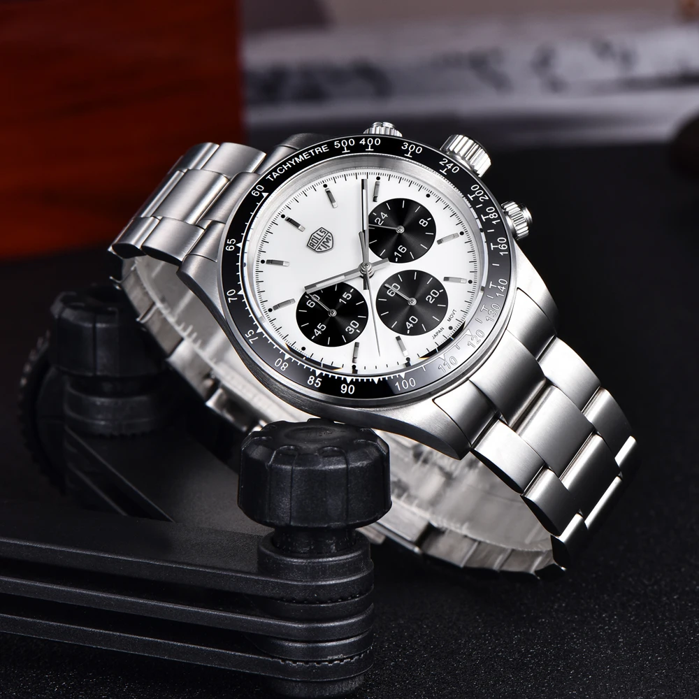 Men's Watch Rollstimi Luxury Quartz Watch Men's Gift VK63 Sapphire