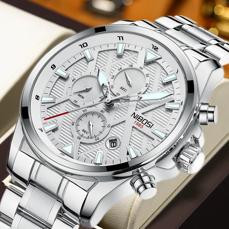Sport Elegance Gent Solar Herrenuhr mit silbernem Edelstahlarmband main image 0