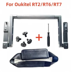 Shockproof Aluminum Alloy Tablet Stand with Portable Leather Case and Screws (For RT7 5G Titan)