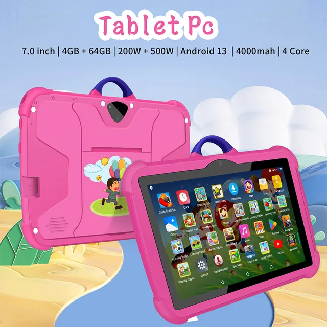 2025 7" 5G Kids Tablet Android 13 2