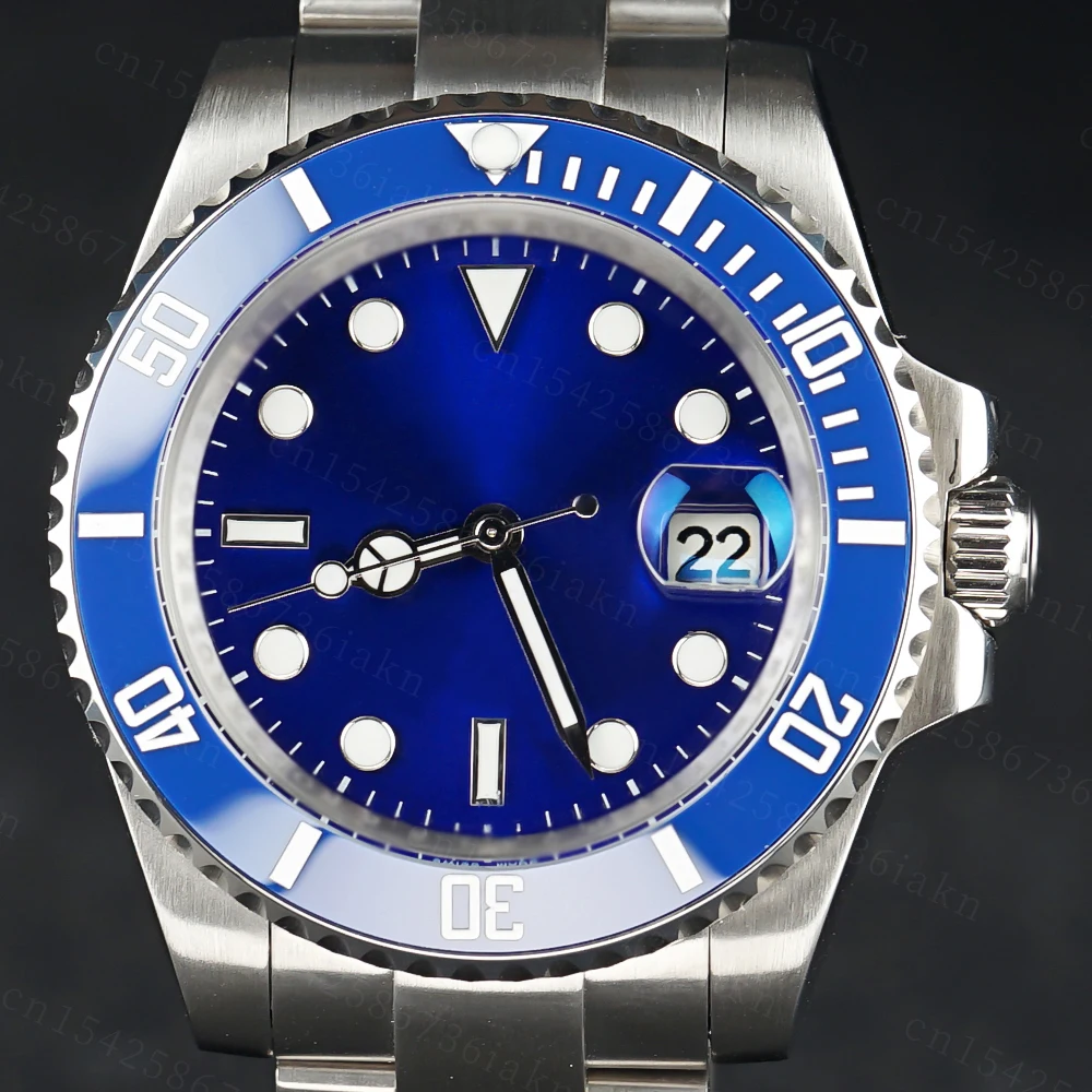 2022 Fashion New 40mm Men's Leisure Sports Sapphire Mirror Stainless Steel Material Waterproof Automatic Mechanical Watch
