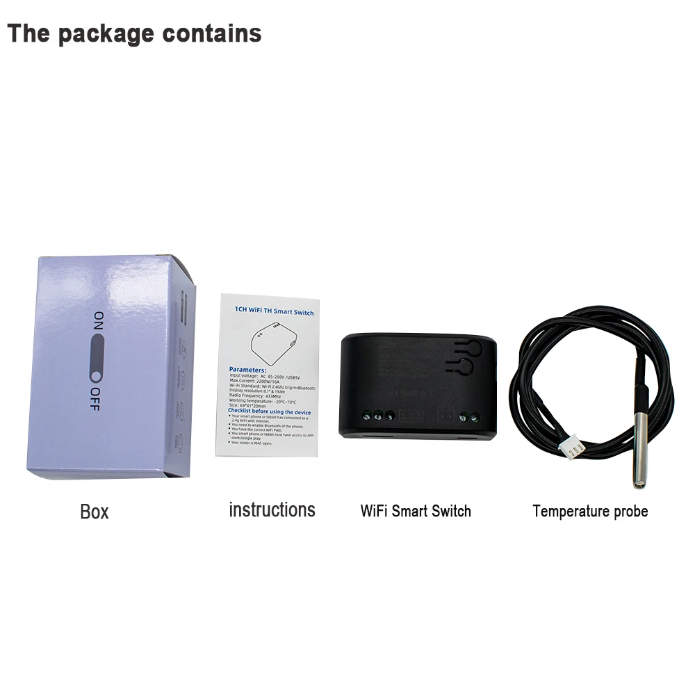 WIFI Tuya Smart Temperature Switch Controller Thermostat Sensor