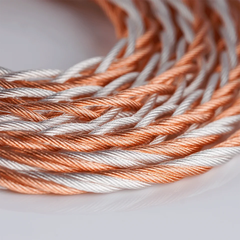 NICEHCK Engr.001 限定数量ケーブル 8N 銀メッキ OCC + 銀メッキ銅合金