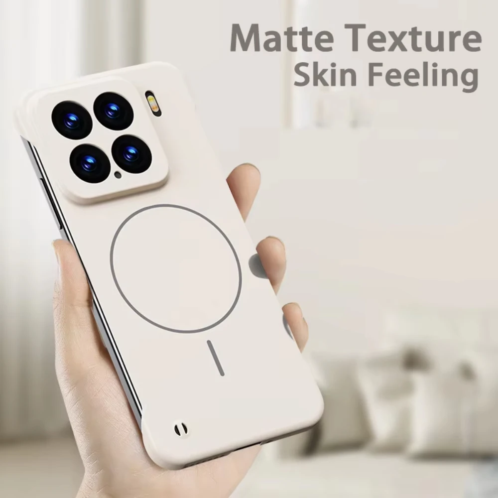 Luxury Ultra Thin Magnetic Frameless Phone Case - Hard PC, Magsafe-Compatible Cover