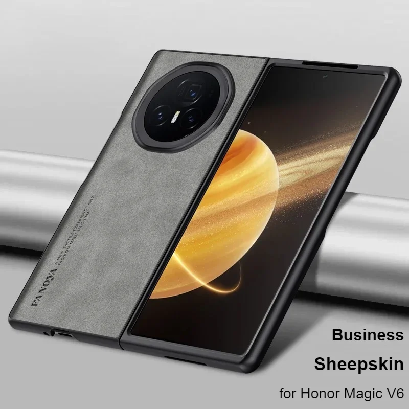 Business Minimalism Retro Skin-Friendly PU Leather Case - Anti-Fingerprint Shockproof Protection Cover