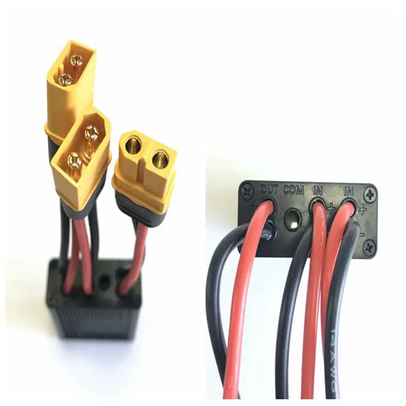 JOJOCY Dual Battery Connector – Parallel-Modul Für E-Bikes 20V–72V | XT60 Anschlüsse, Bis 40A