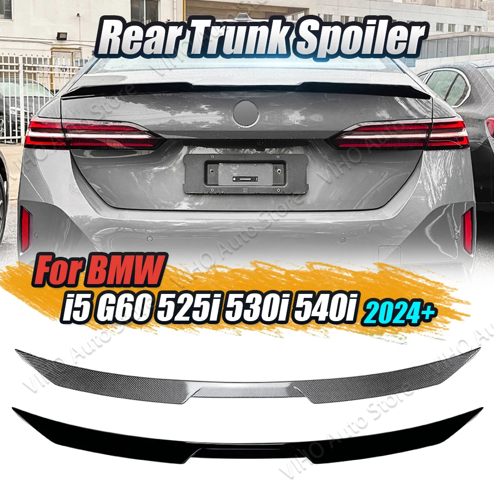자동차 리어 트렁크 루프 스포일러 테일 윙 바디 키트, 튜닝 트렁크 뚜껑 외부, BMW 5 시리즈 I5 G60 525i 530i 2024 + MP 스타일