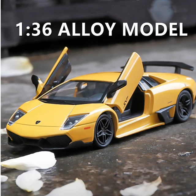 Simulation Alloy Die Cast Mini Car Model Toy Cars 1:24 for Lamborghini Murc  自動車
