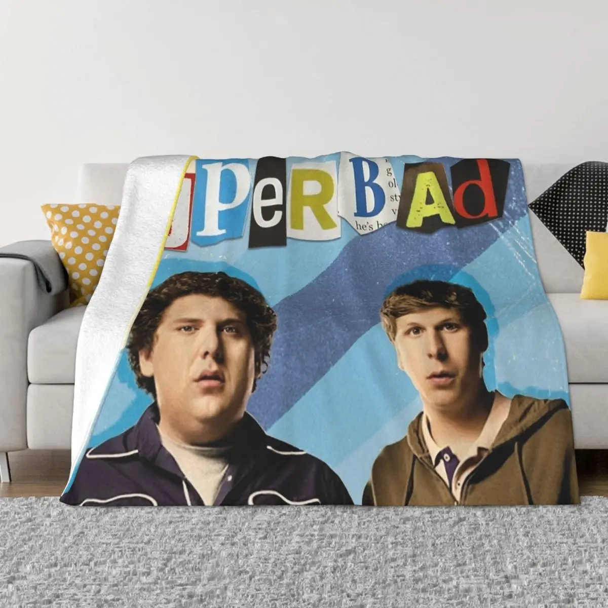 

Superbad Comedy Movie Velvet Throw Blankets Mclovin Blankets for Bedding Travel Lightweight Plush Thin Quilt