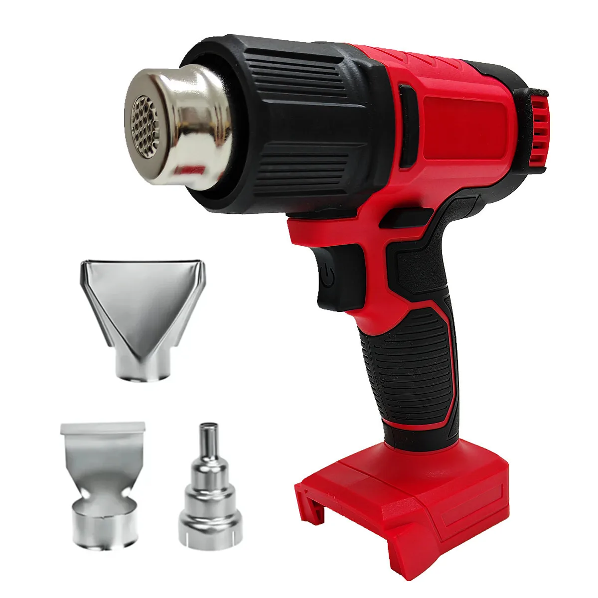 Hot Air Gun 60-540℃ Adjustable Cordless Heat Gun With 3 Nozzle LCD Display Power Tools For Milwaukee 18V Battery