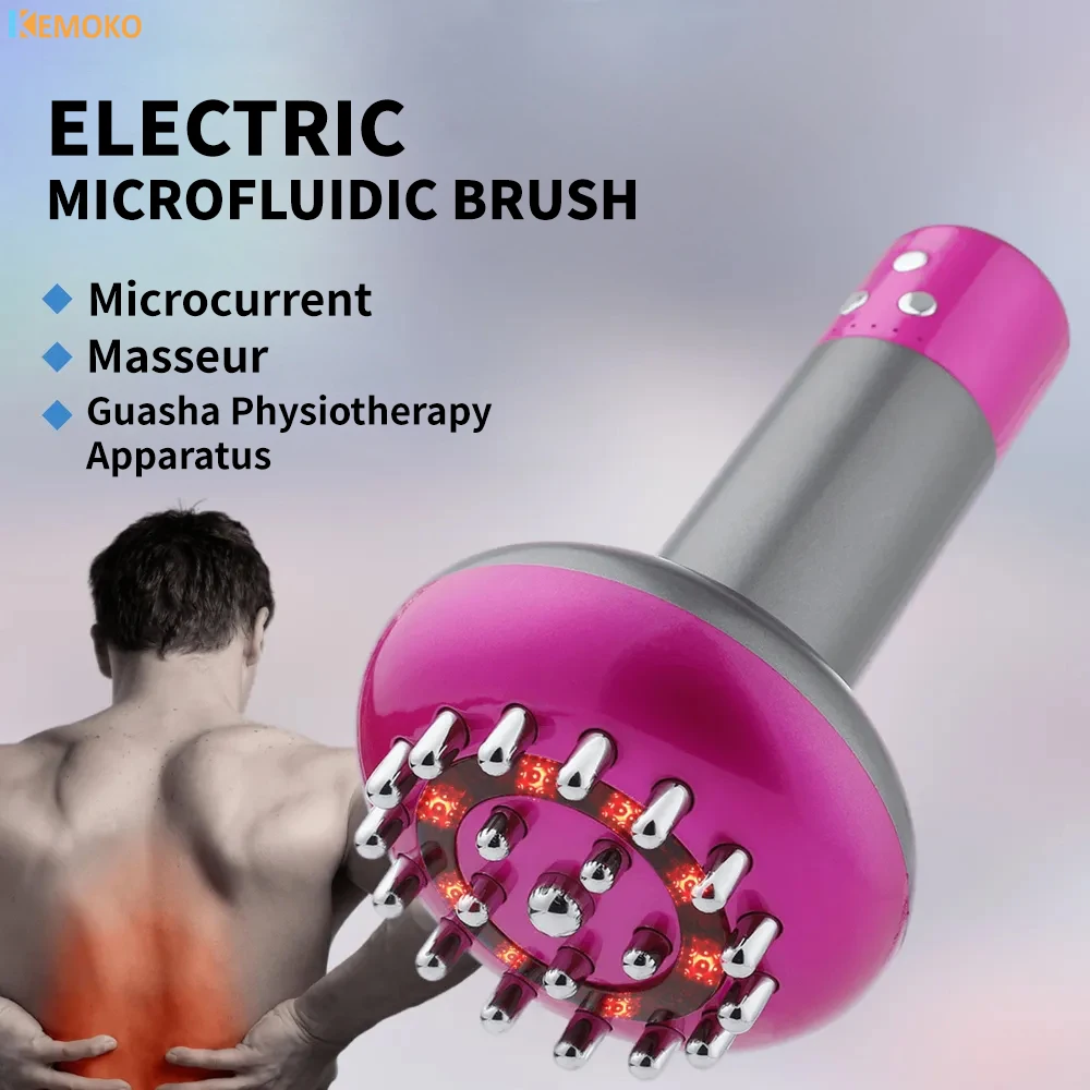 

Lymphatic Drainage Machine Electric Meridian Body Massage Brush Microcurrent Anti Cellulite Guasha Physiotherapy Apparatus