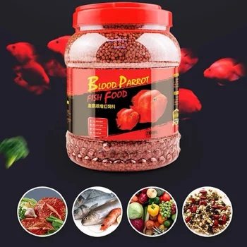 Blood Parrot Fish Pellet Feed Fish Color Enhancing Aquarium Fish Food With Sufficient Astaxanthin High Protein & Nutrition