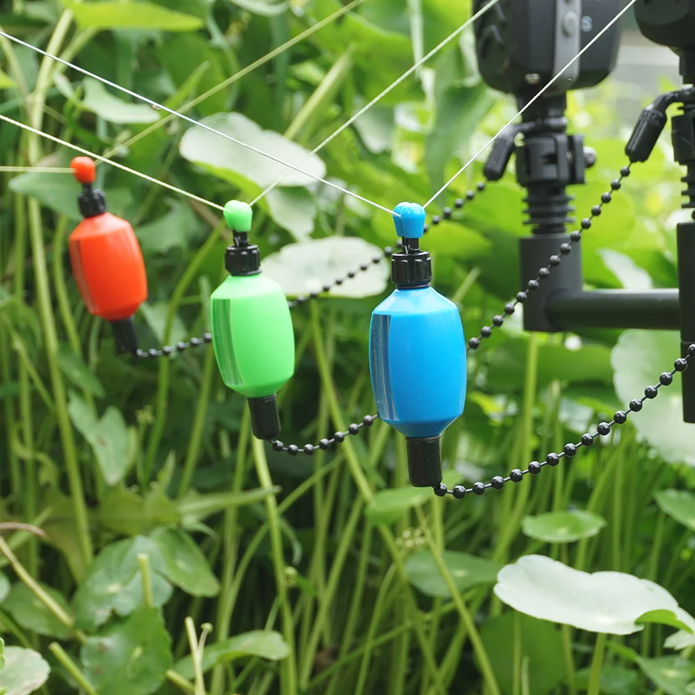 Carp Fishing Swinger Bite Alarms 2pcs Carp Fishing Swinger Bite Alarms 5-Color Durable Clear Plastic Line-Safe Clips Carp Fishing Accessories