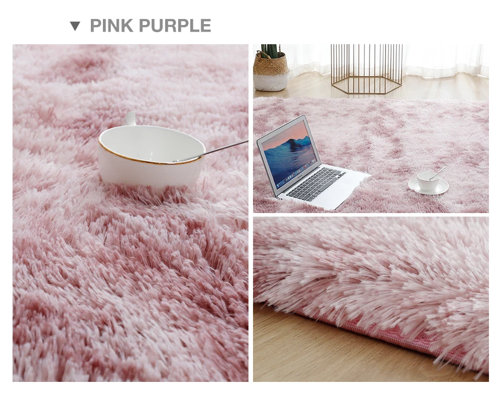 Description Picture 5 of itemThickened Household Floor Carpets Window Bedside Home Decor Rugs Soft Velvet Mat Thick Carpet for Living Room Plush Rug
