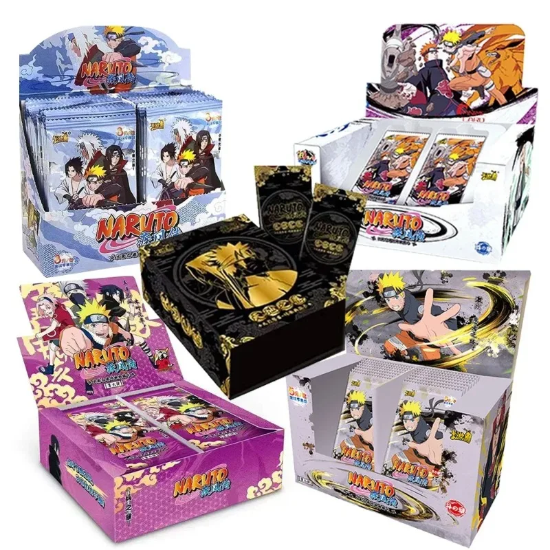 

KAYOU Naruto Cards Vortex Collectible Card Games Anime Party Playing Toys Kids Album Collection Children Gift Hobby Boxes Paper