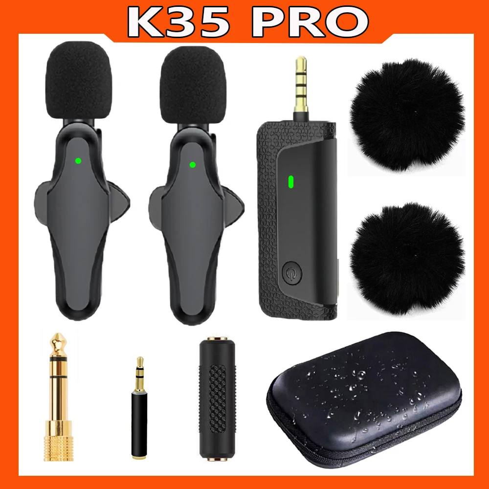 

3.5mm Wireless Lavalier Microphone For Live Recording Vlog shooting Radio Mic For Camera Speaker Phone Computer Microphone