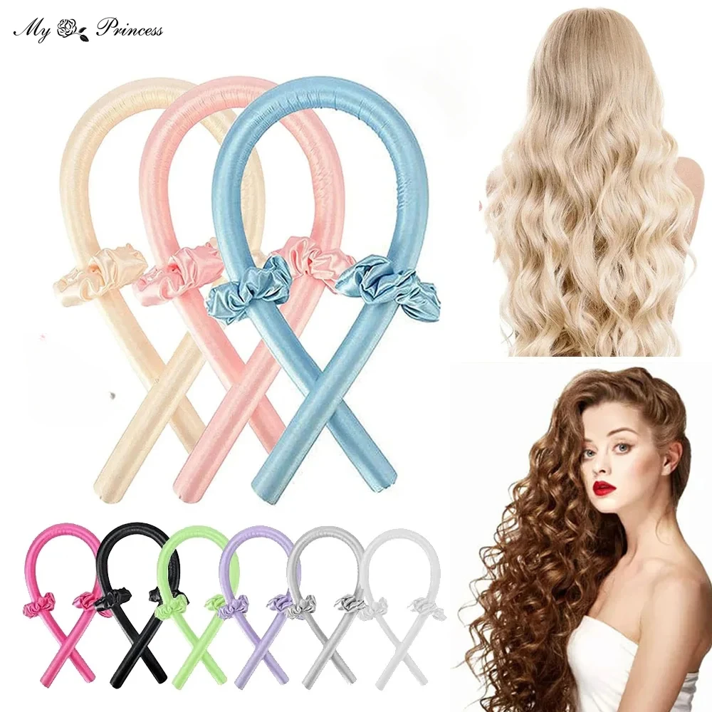 

Плойка для завивки без нагрева шелковая лента для завивки волос мягкая лента для сна Плойка для завивки волос Инструменты для укладки волос