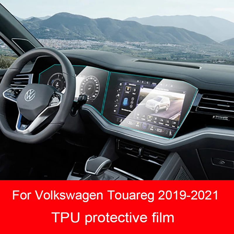 

for Volkswagen Touareg 2019-2021 car center screen TPU protective film anti - scratch film car interior stickers