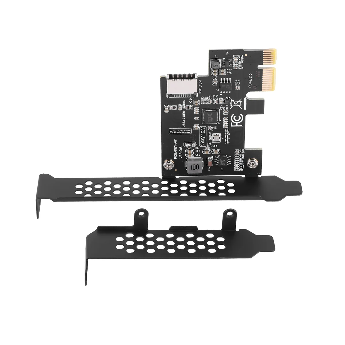 

Плата расширения PCI Express 2,0 X1 USB 3,2 Gen1 TYPE-E PCIe Front Type-C Adapter Riser USB3.1 Gen1 A-KEY 5Gb