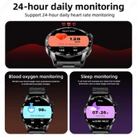 Montre connectée LIGE à écran tactile complet, montre connectée militaire d'extérieur, écran HD 1,38 pouces, appel Bluetooth, étanche IP68, montres de sport et de fitness pour hommes 4