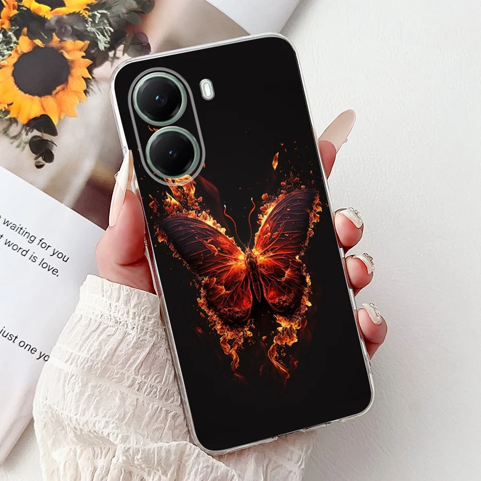 Stylish Painted Clear Silicone Soft TPU Phone Case Cover Shell Coque