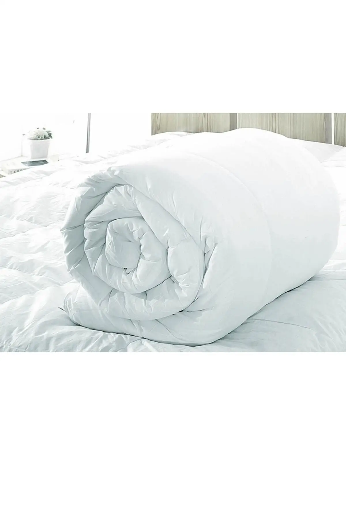 

Microfiber Double Quilt 195x215 Silicone Polyester White Bedroom Textile Home & Furniture
