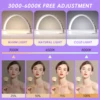 Half Moon nail lamp, nail LED lamp, suitable for nail, with line controller, 3 light modes, suitable for desktop arch lamp 4