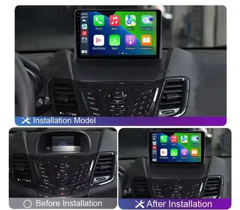 Autoradio Android 16 con GPS per Ford Fiesta MK 6 MK7 2009 2010 - 2017, Unità Stereo con Navigazione GPS, Lettore Multimediale, Schermo QLED 5G 2K