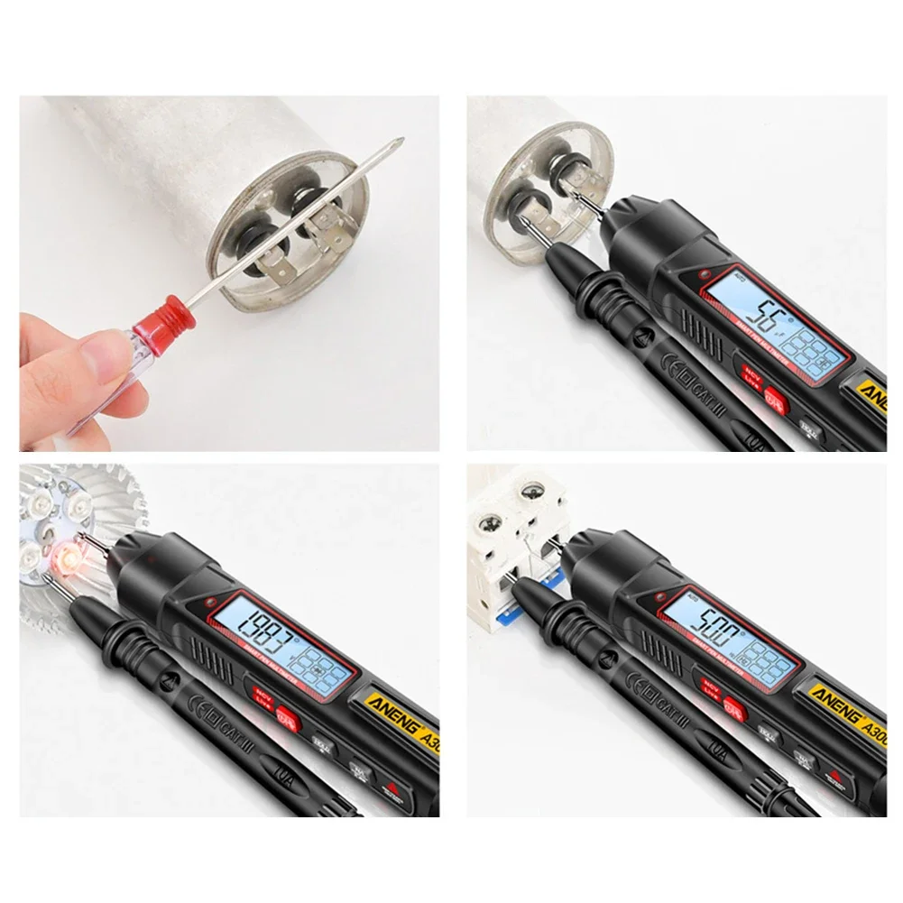 ANENG A3006 A3005 Digital Multimeter 4000 Counts Pen Type Multimetro AC/DC Voltage Tester Auto Range Capacitance Ohm Diode Meter