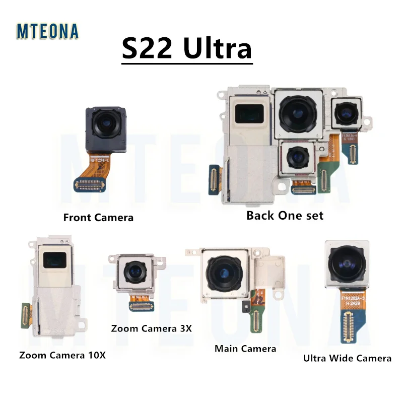 For Samsung Galaxy S22 Ultra Front Back Main 108MP + 12MP Ultra Wide
