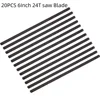 20Pcs 6Inch 24T Hacksaw Blade With Pinned End For Saw Cutting Metal Plastic Steel Saw Blades Hand Tools Accessories 1