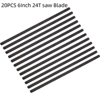20Pcs 6Inch 24T Hacksaw Blade With Pinned End For Saw Cutting Metal Plastic Steel Saw Blades Hand Tools Accessories 1